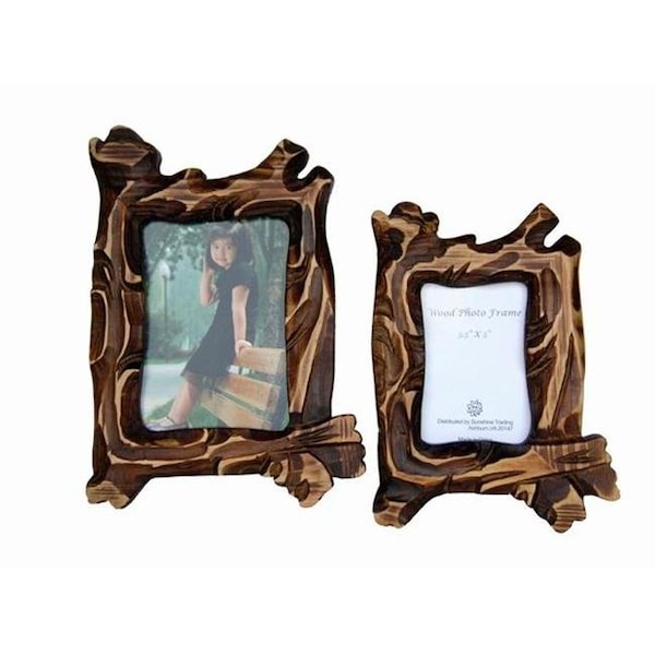 Sunshine Trading Sunshine Trading ST-16-5 Handmade Wood Photo Frame - 3.5 x 5 Inch ST-16-5 - main